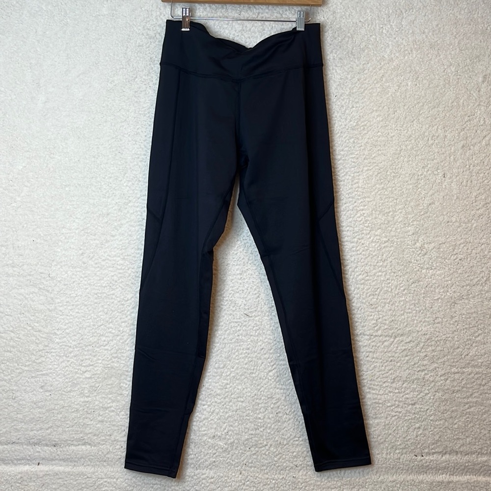 NWT Yunoga Fleece Yoga Leggings Ankle Length Workout Active Thermal Pants XL